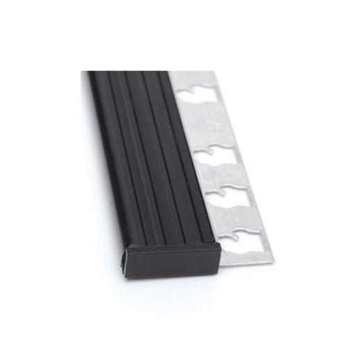 GLM-ECHSBLK100 - Hybrid Stair Nose End Cap - 3/8 Inch - 8ft - Black Finish